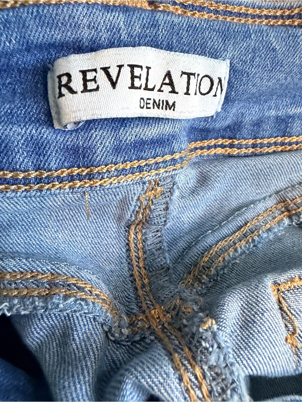 Nation Stretch Mid-Rise Blue Flare Jeans for Women - Picture 8 of 8